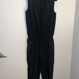 Aqua black jumpsuit
